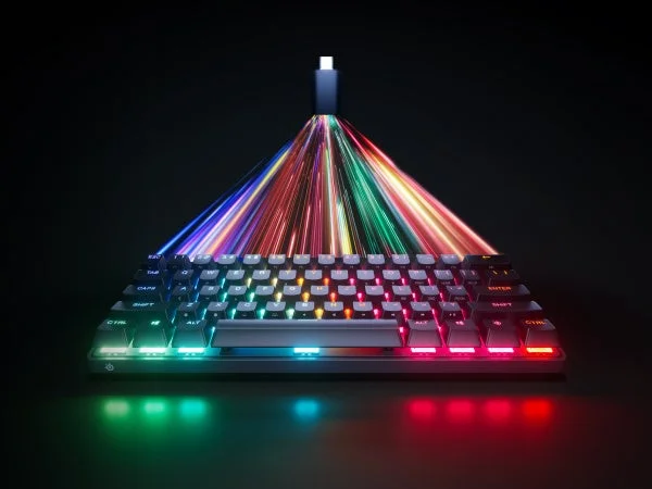 RGBライティングのメカニカルキーボード