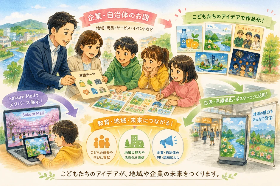 こどもたちのアイデアが、地域や企業の未来をつくります。