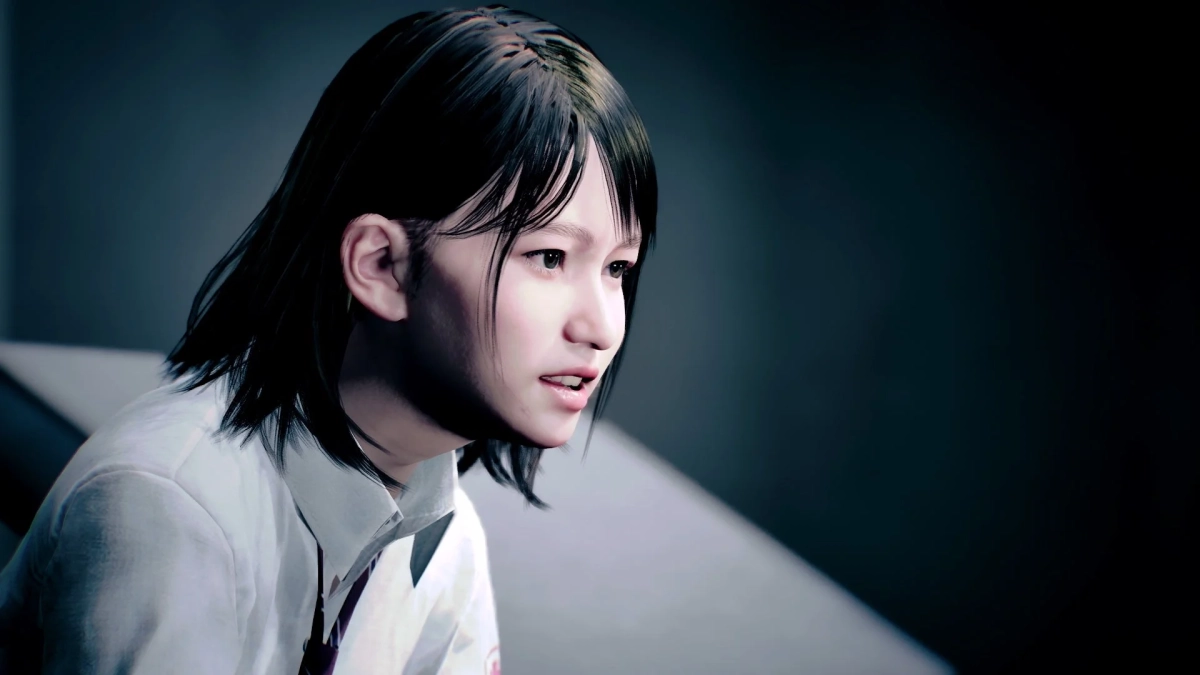 若い女性、学生、制服、黒髪、真剣な表情