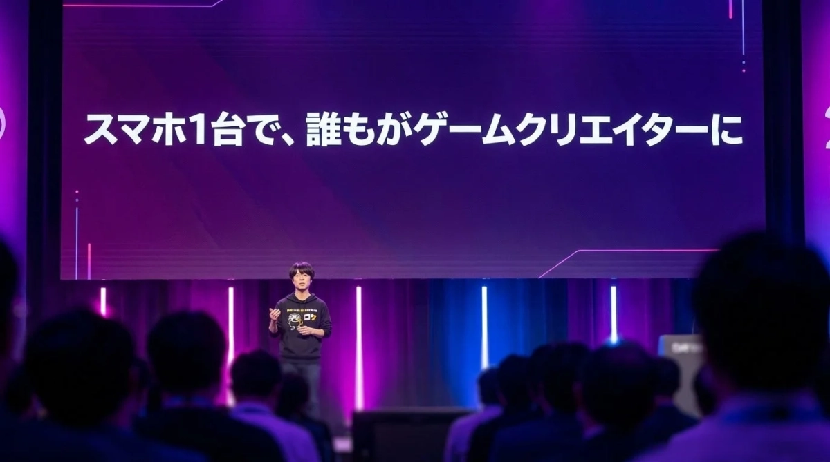 スマホ1台で、誰もがゲームクリエイターに