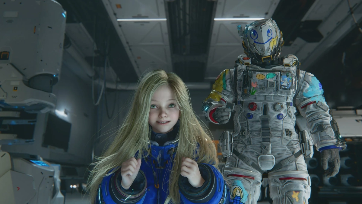 少女とらくがき宇宙服