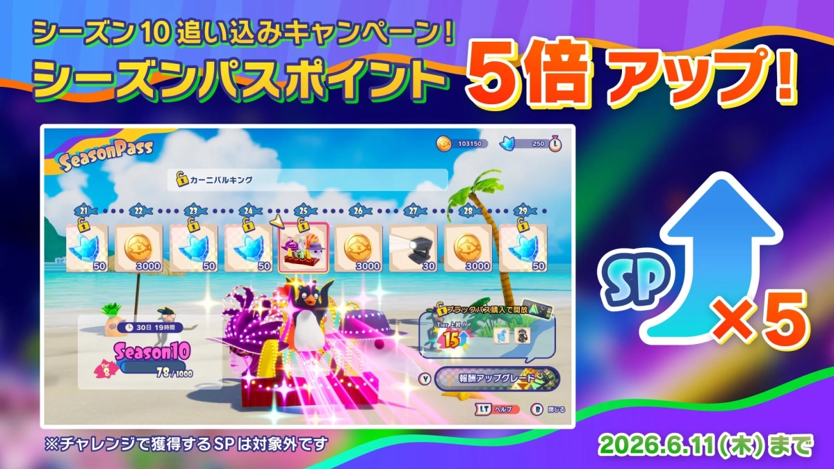 シーズンパスポイント5倍キャンペーン