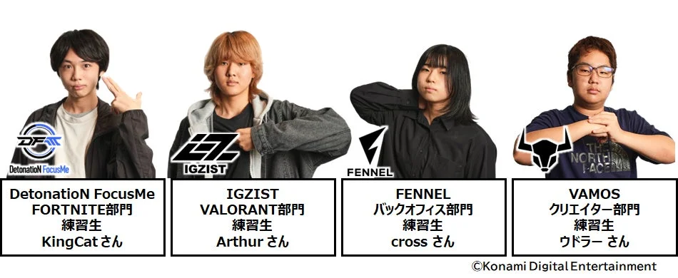 eスポーツチームの練習生