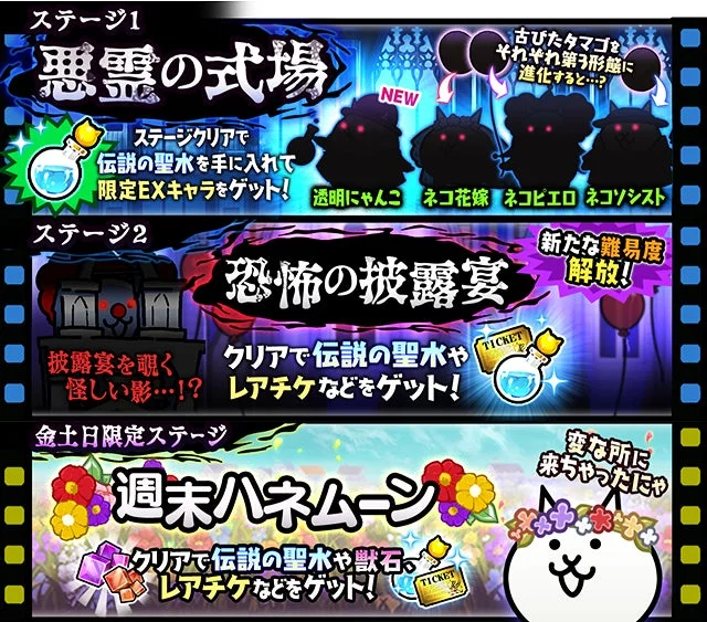 にゃんこ大戦争のゲーム内イベント告知