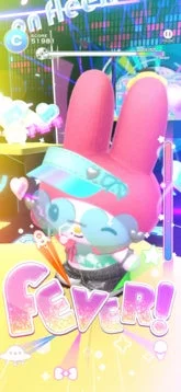 マイメロディのゲーム画面
