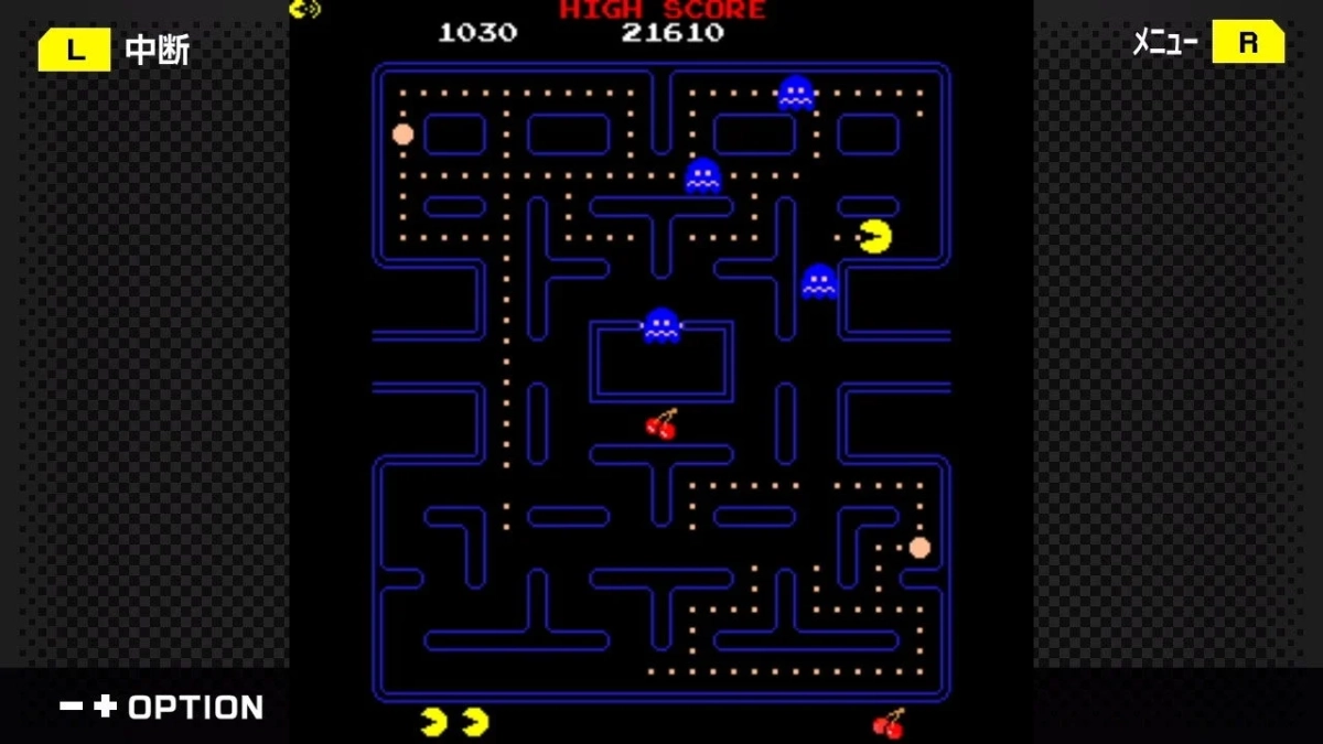 パックマン パワークッキー使用時のゲーム画面