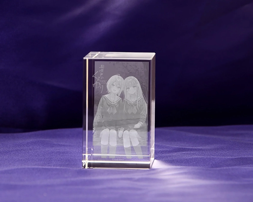 3Dクリスタル「花＆樹」