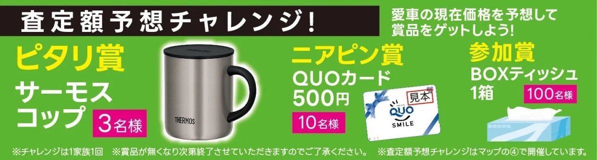 査定額予想チャレンジ