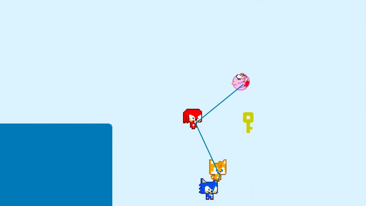 異なるキャラクターが共演するステージ