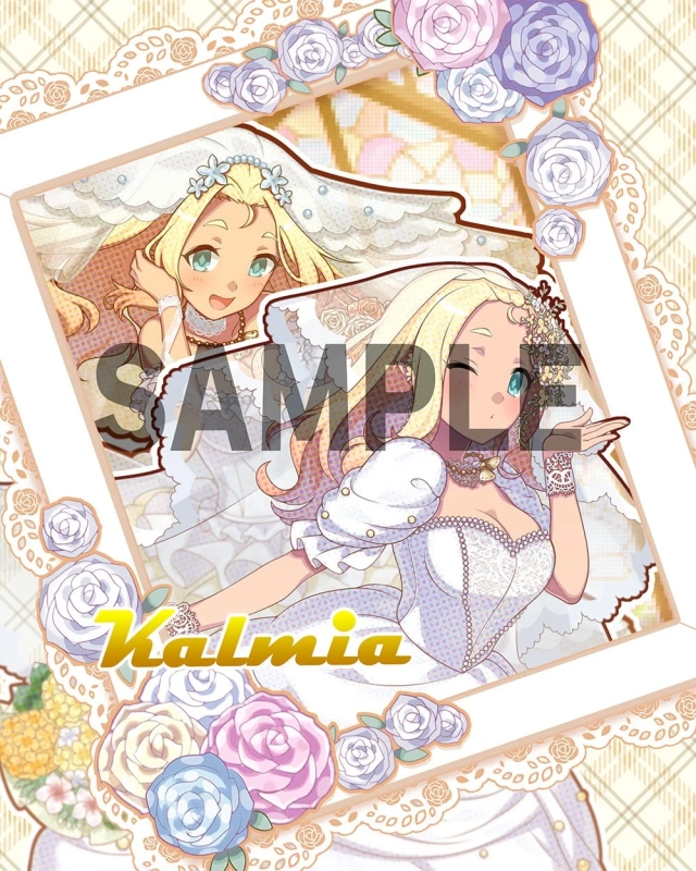 純白のウェディングドレス姿の使い魔