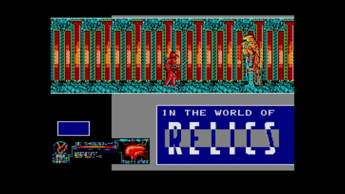 レトロなピクセルアートのゲーム画面