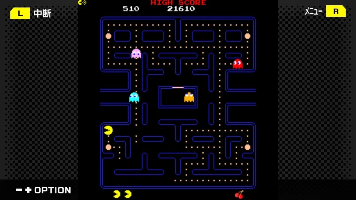 パックマン ゲーム画面