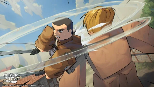 剣を構えるキャラクター
