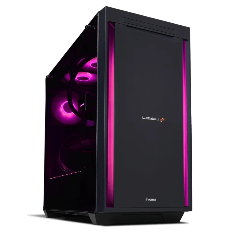 ゲーミングPC,デスクトップPC,PCケース,LED,RGBライティング,ピンク,ブラック,コンピューター,電子機器