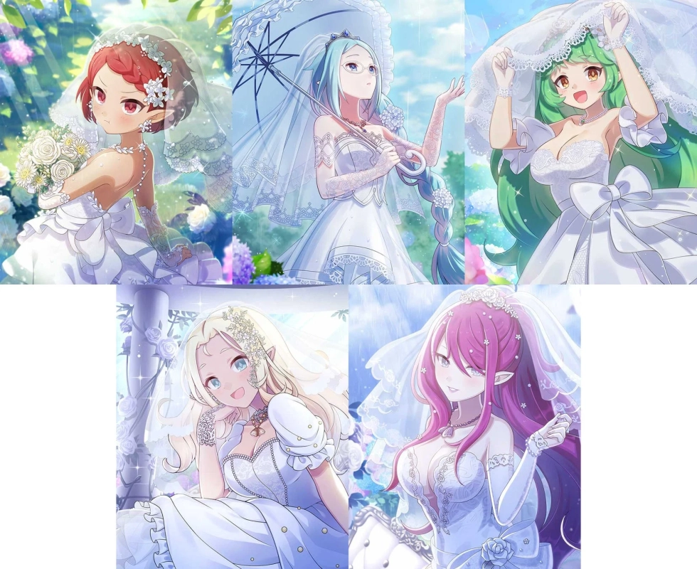 純白のウェディングドレス姿の悪魔たち