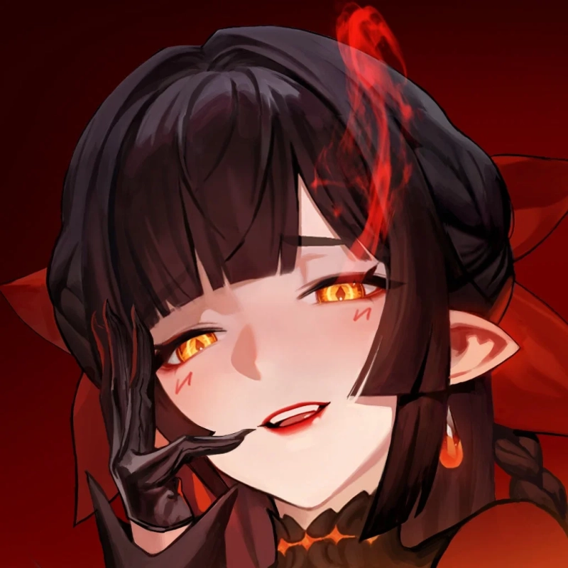 赤目黒髪の少女キャラクター