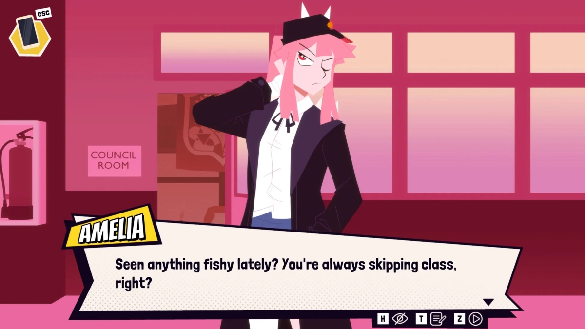 AMELIAキャラクターの会話