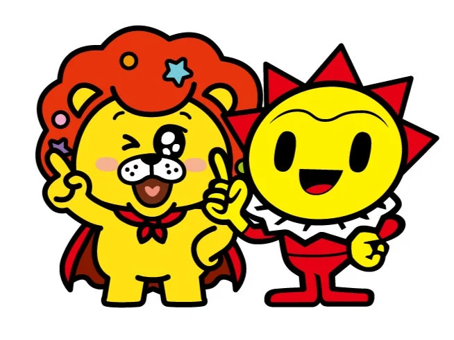 ぎごまる と サンちゃんのコラボイラスト