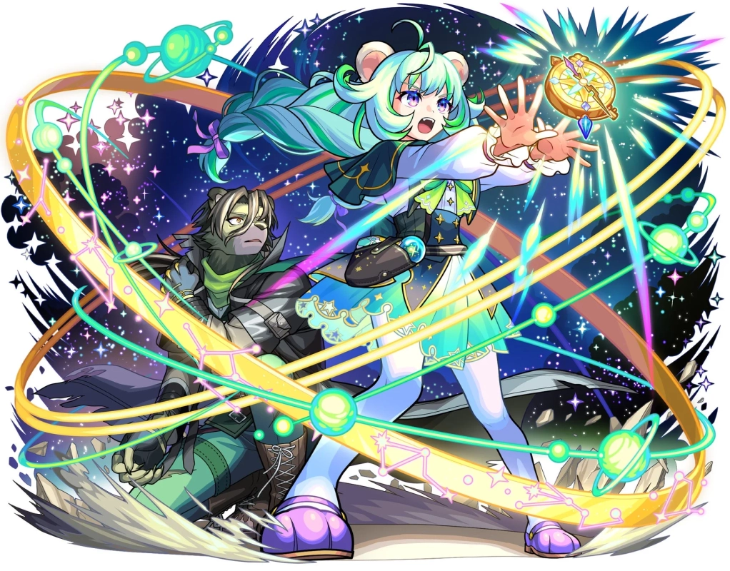 お正月仕様少女と獣人