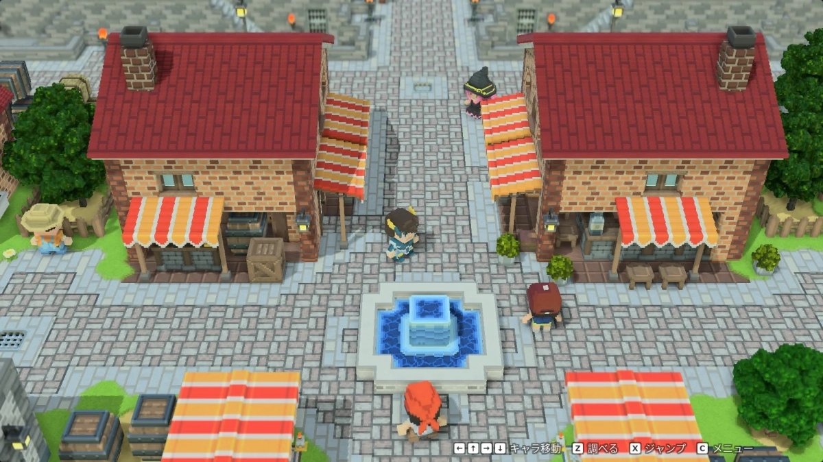 RPG-Cobo 村の広場ゲーム画面