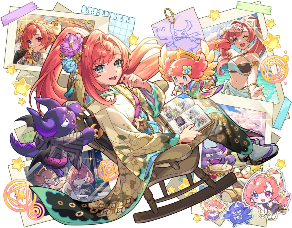 ピンク髪少女