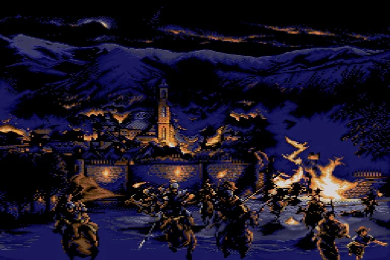 ゲームプレイ画面(夜の戦乱)