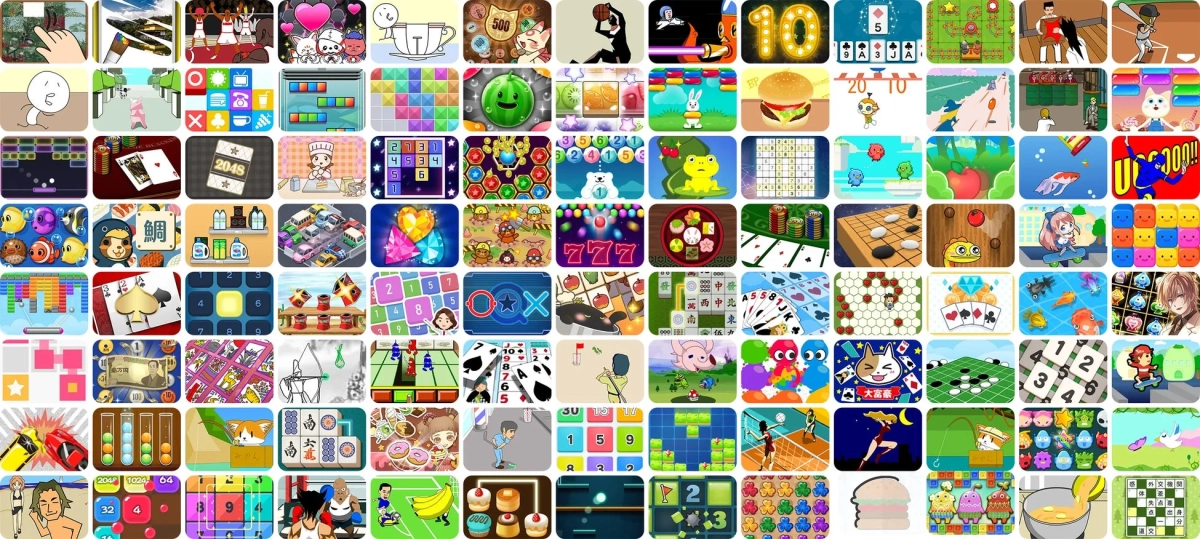 多種多様なゲームアイコン