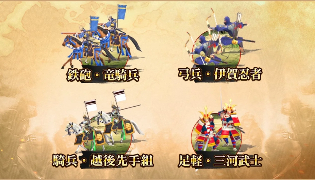 4種類の特殊兵種