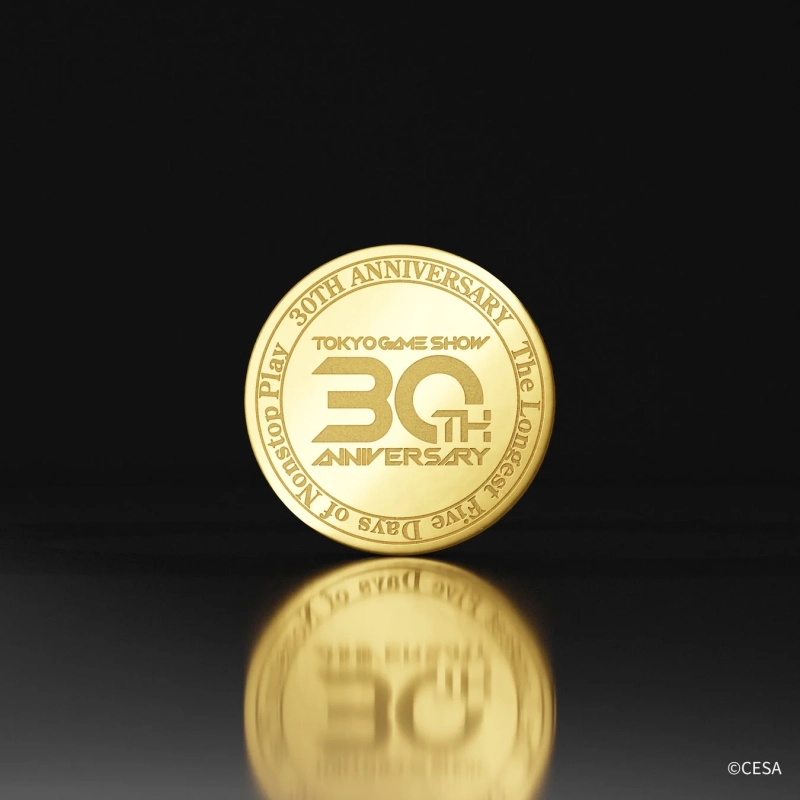 TGS30thロゴ純金メダル