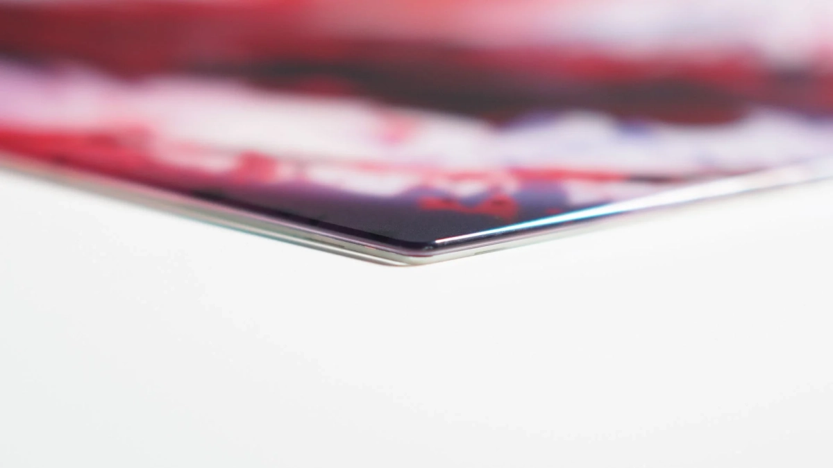 ラウンドエッジ加工のクローズアップ