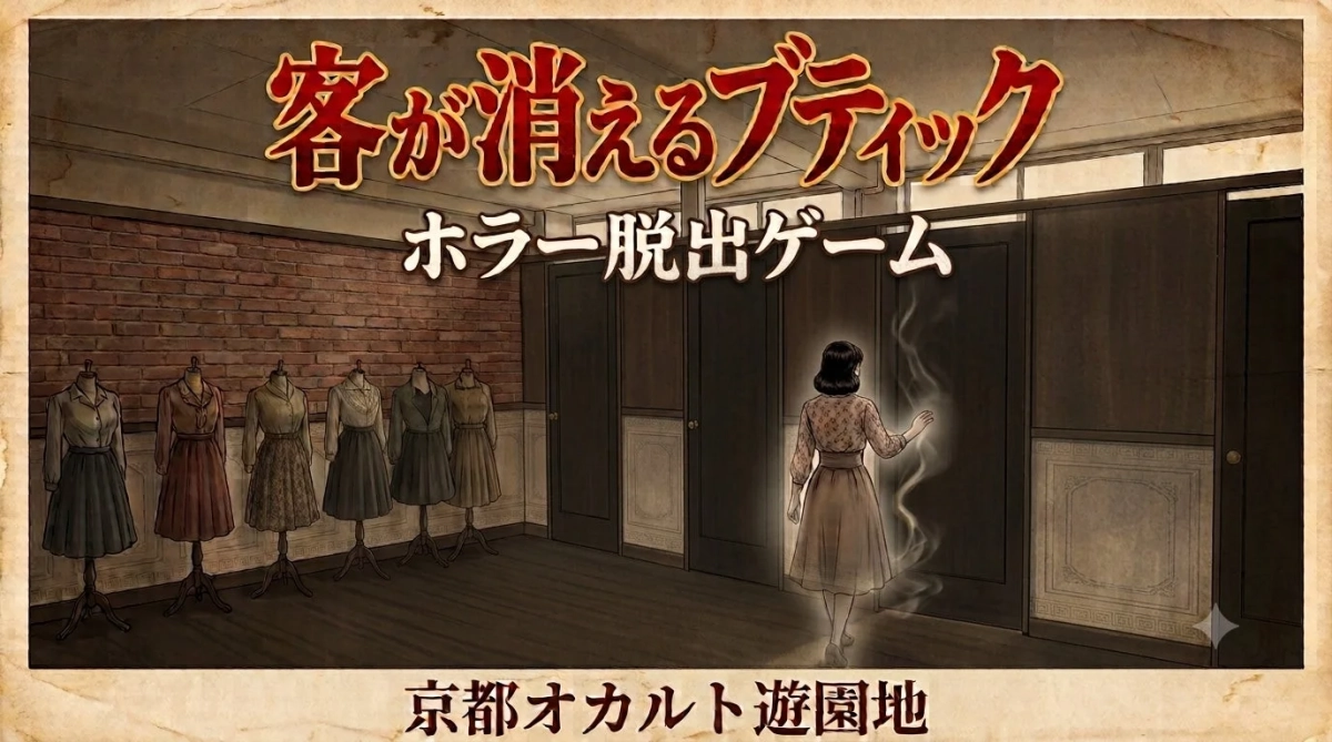 新感覚ホラー 客が消えるブティック イラスト