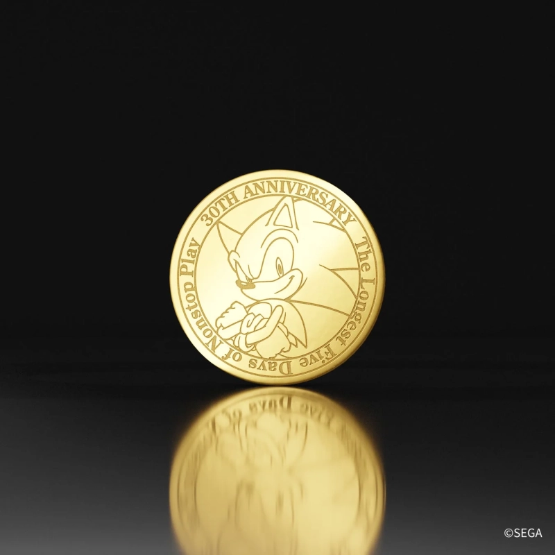 SONIC THE HEDGEHOG純金メダル