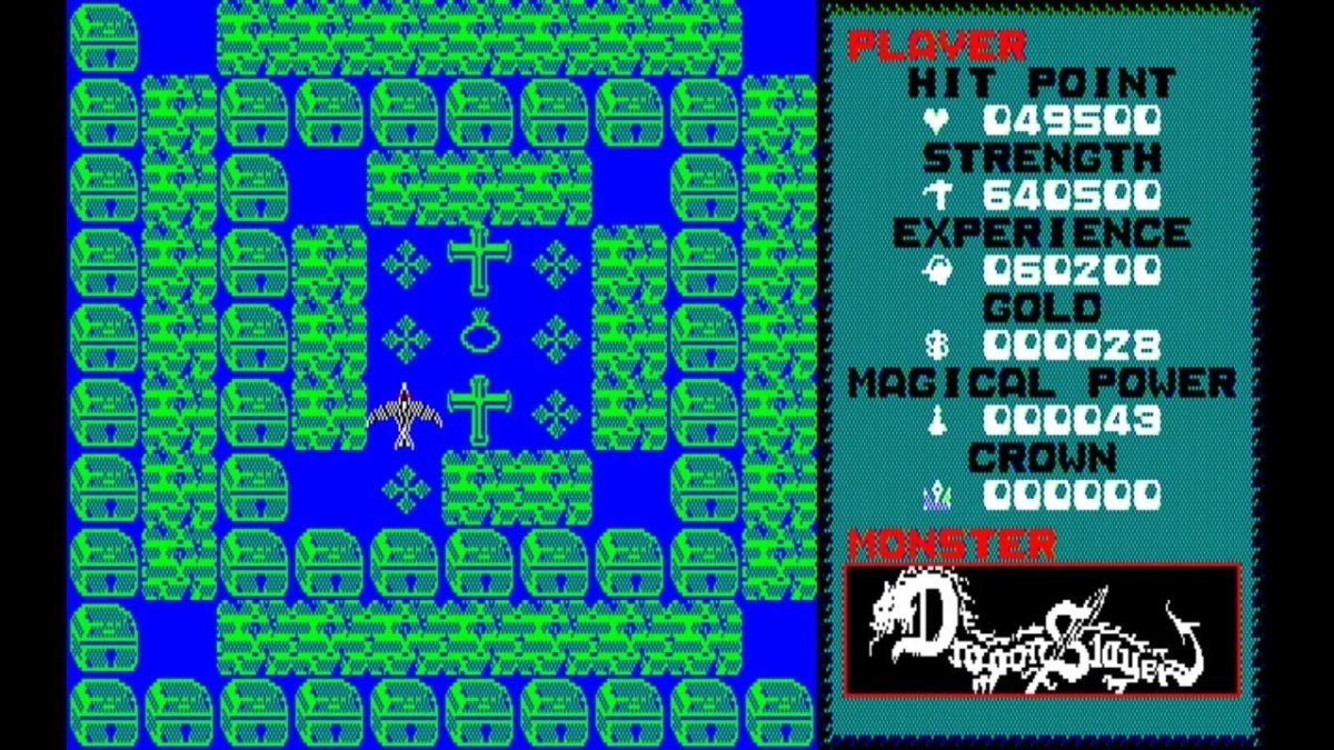 ゲーム画面：迷宮