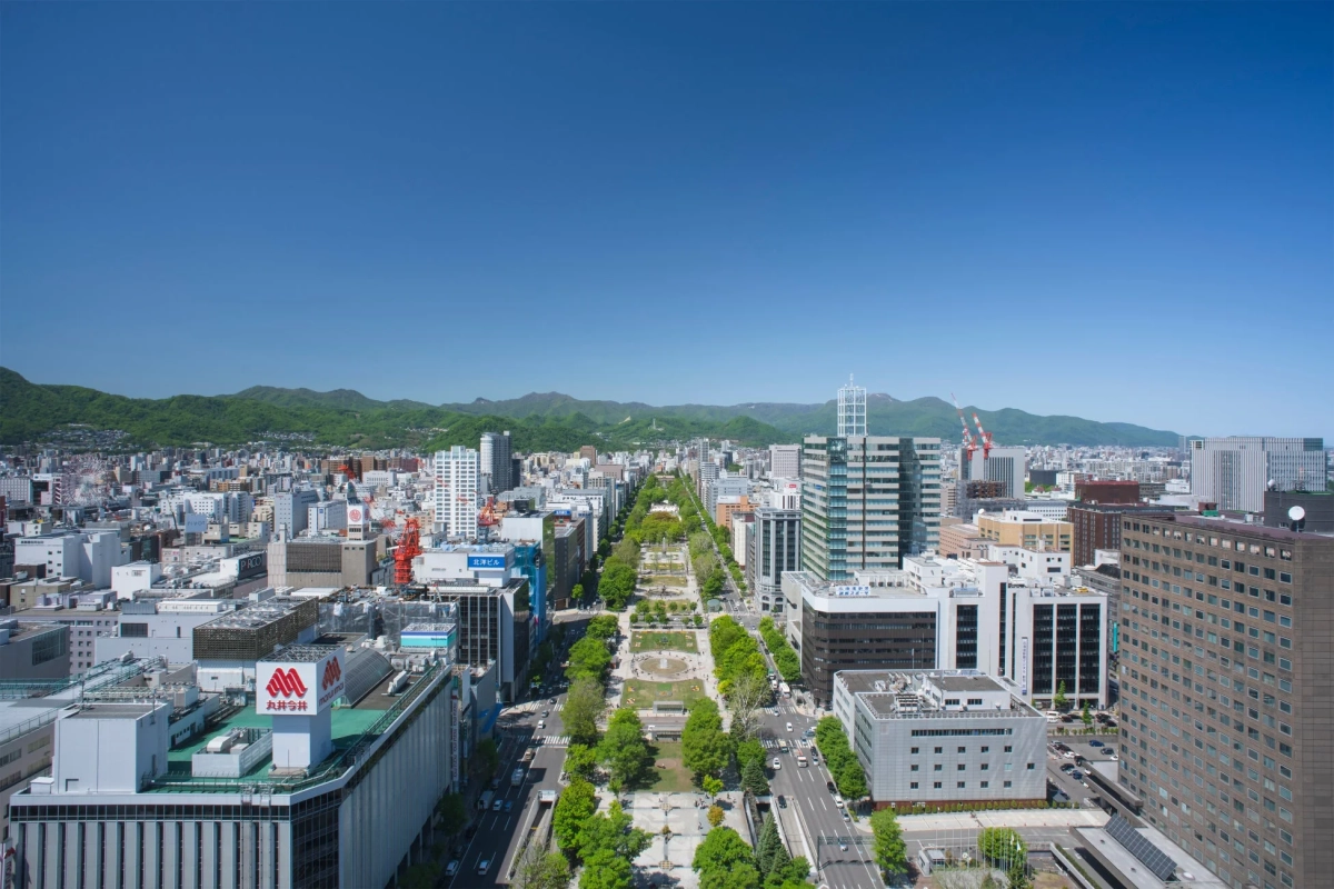 札幌市街の俯瞰