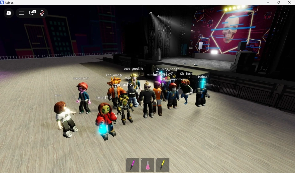 Robloxバーチャルコンサート会場