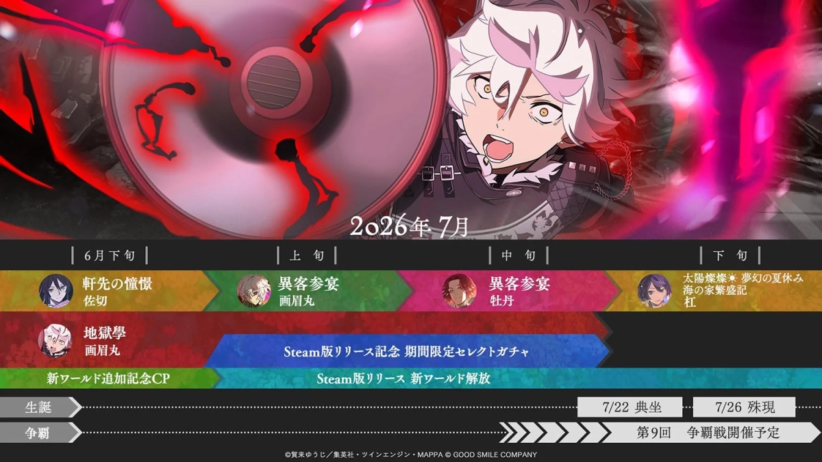 2026年7月の運営スケジュール