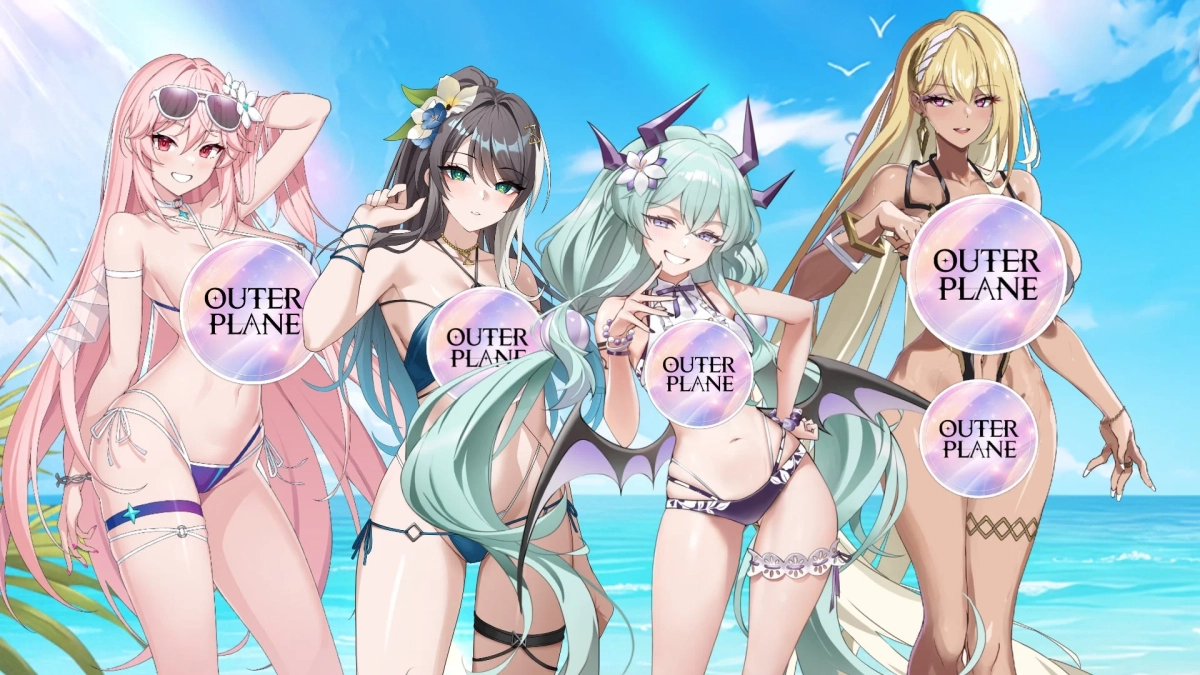 4人の水着キャラ