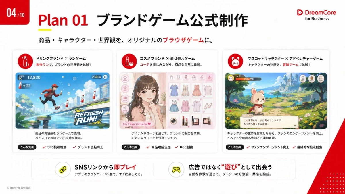 ブランドゲーム公式制作の事例
