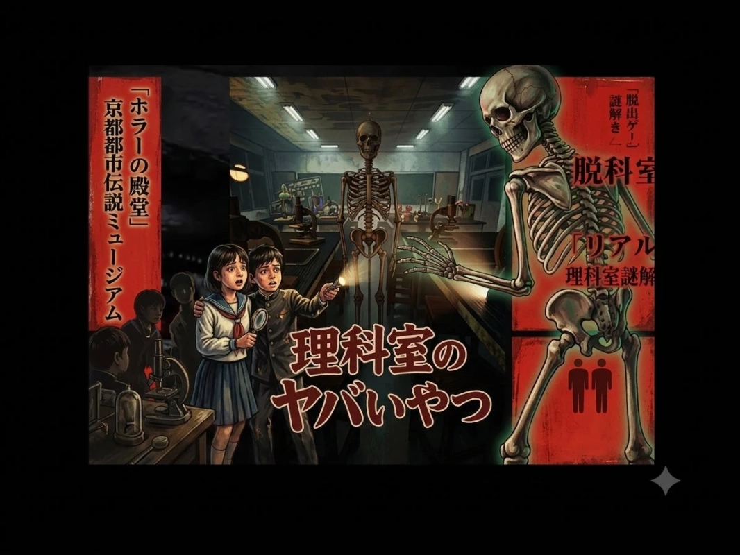 ホラー脱出ゲーム 理科室のヤバいやつ イラスト
