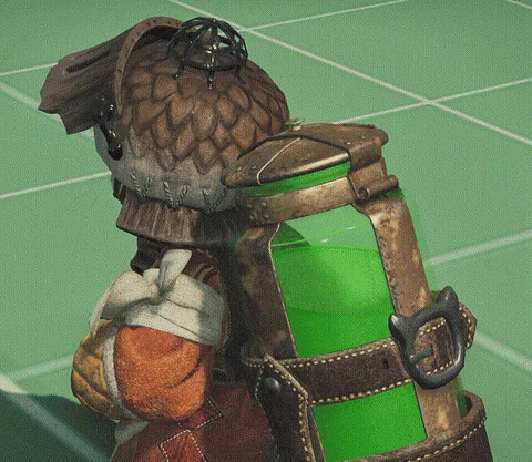 緑色のポーションボトル