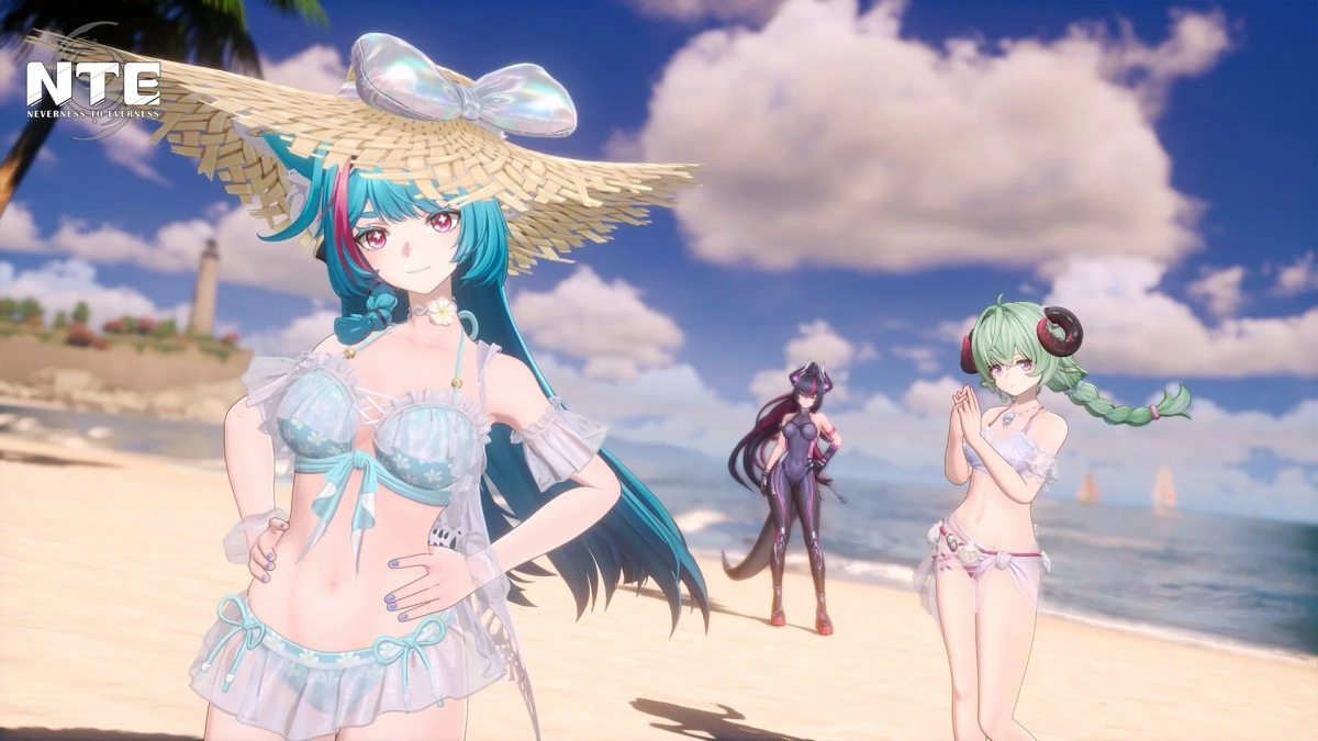 水着姿の女性キャラクターたち