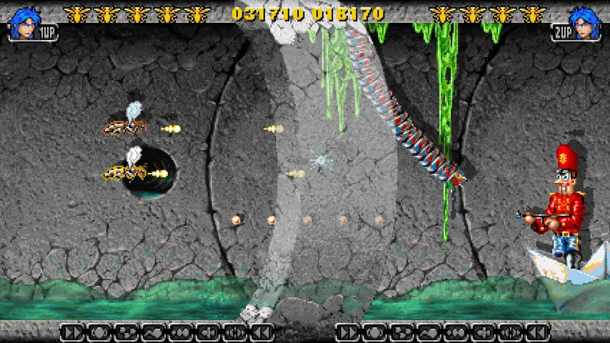 ゲーム画面、洞窟のボス