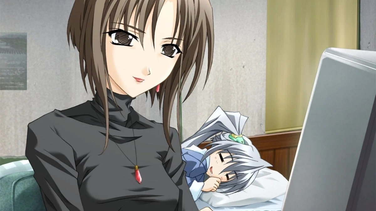 PCと眠る少女