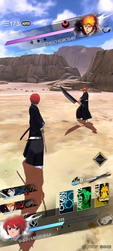 ゲームバトル画面