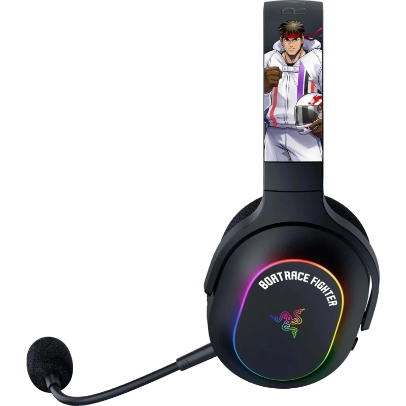 ゲーミングヘッドセット,Razer,ボートレースファイター,洞口亮,アニメ,コラボ,ヘッドホン,マイク付き,RGBライティング,キャラクターグッズ
