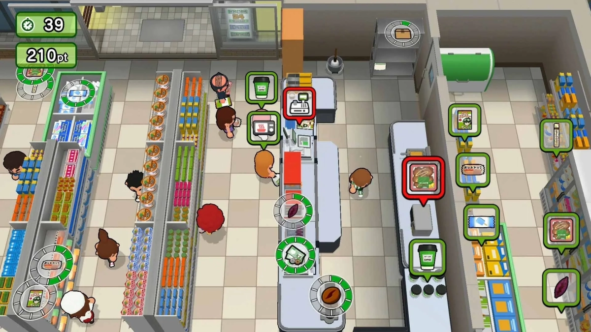 深夜パック収録内容を示すゲーム画面1