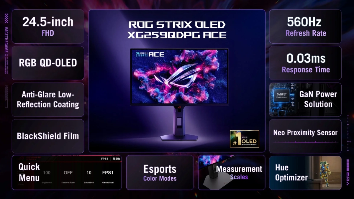 ROG Strix OLED XG259QDPG Ace