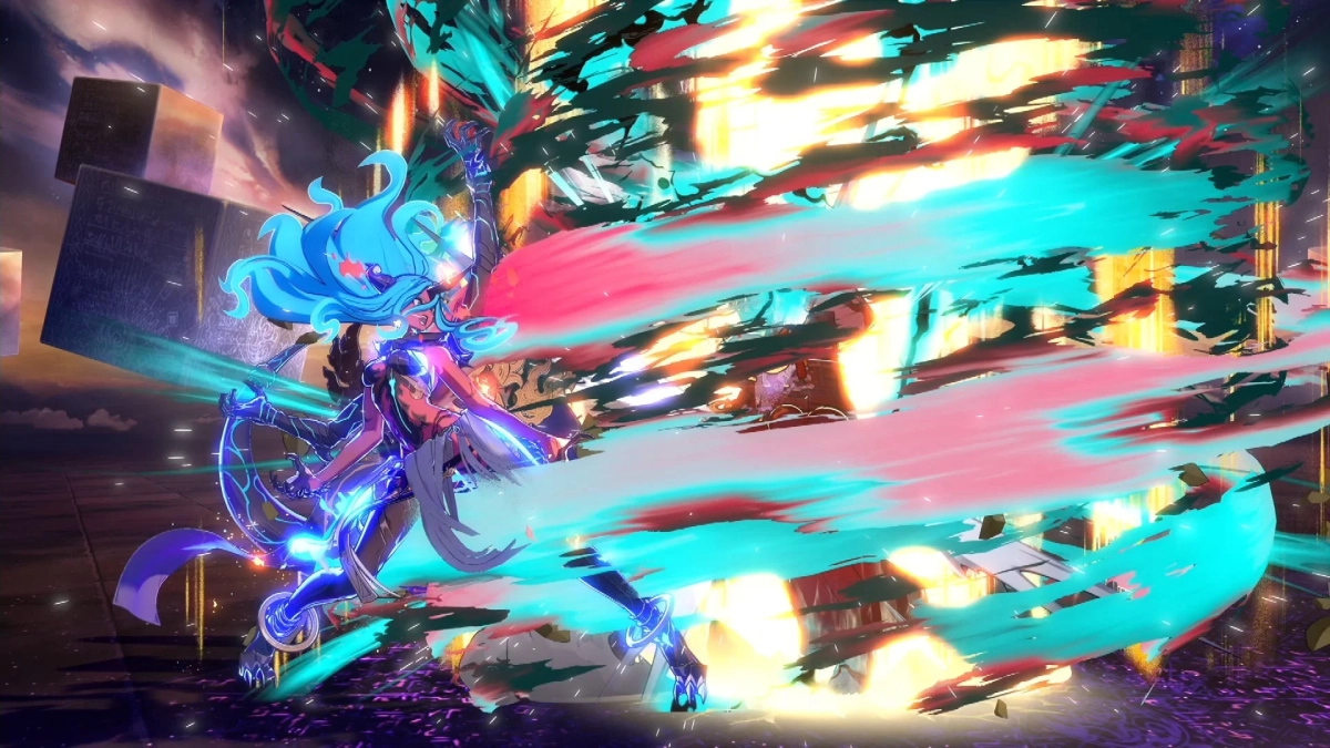 弓を構える女性キャラクターのゲームシーン