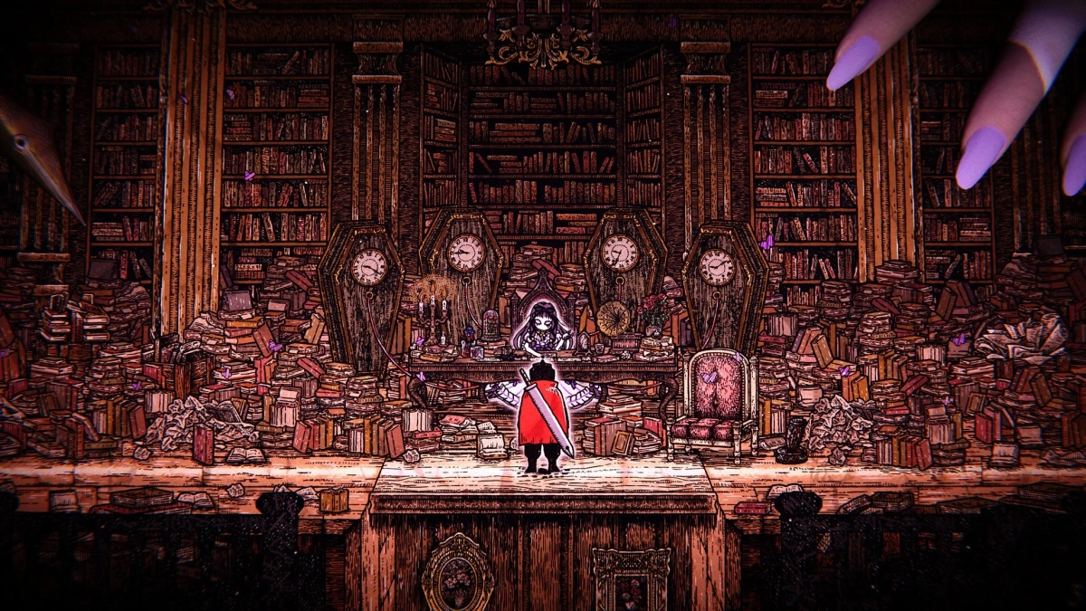 ゲームプレイ画面(書斎)