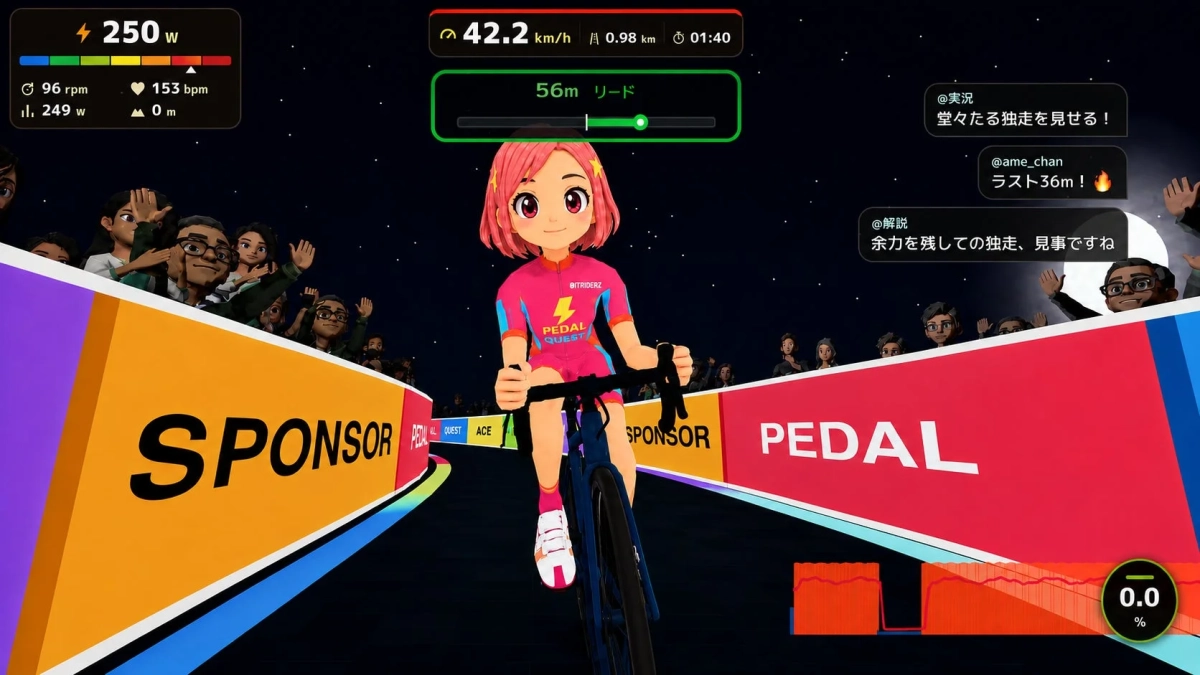 スマートトレーナーで楽しむ室内サイクリング